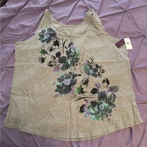 Lane Bryant Sequined Tank Top 22/24 NWT
